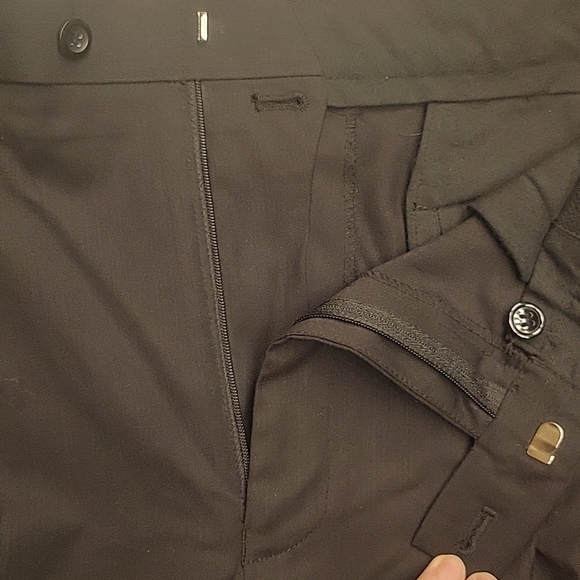 Braggr Louis Raphael Black Men's Front Pleated Dress Slacks, 32/32 - Picture 4 of 10